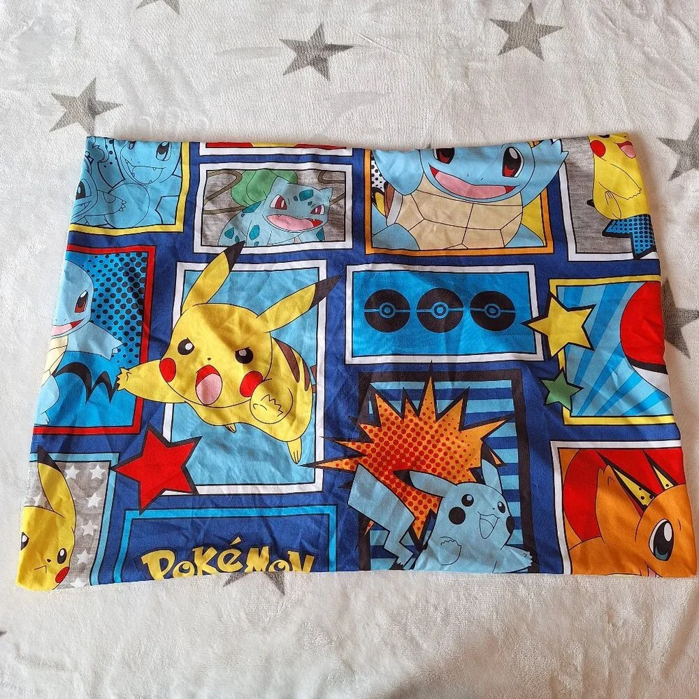 2021 Pokemon Standard Pillow Sham‎ Case Pikachu Charmander Squirtle (1)